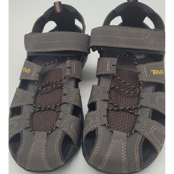 Teva Mens Northwater Size 8 Grey Mesh Slip-on Hiking Adjustable Sandals Shoes main image 4